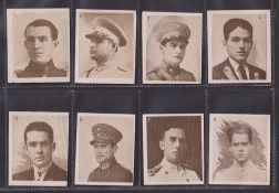 Cigarette cards, South America, Duran (Argentina), Heroes of the Paraguay-Bolivia War, 'M' size (