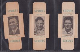 Cigarette cards, Godfrey Phillips Sports Package Issues, uncut slides (singles, card) All Sports 3rd