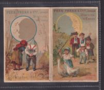 Trade card ephemera, 4 advertising Calendars, Carr's Biscuits fold out versions, 1902 & 1896 (both