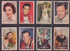 Trade cards, Australia, Atlantic Happy Motoring, Film Stars (set 32 cards) including Elvis