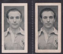 Trade cards, John O. Barker (Ireland) Ltd, Footballers, two type cards, both no 16 Stanley Matthews,