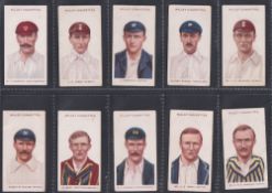 Cigarette cards, Wills, 70 Cricket cards, Cricketers 1896 (8 all poor/fair), Cricketers 1901 (12 gen