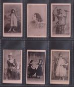 Cigarette cards, Ogden's, Actresses, Collotype (Printed back), six cards, Miss D'Aliner, Mrs