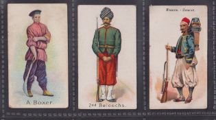 Cigarette cards, Military 3 type cards, Roberts Colonial Troops 'Boxer' Drapkin Millhoff Colonial