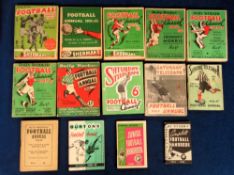 Football annuals, selection 14 of post-war football annuals, Hull Saturday Telegraph 1946-47, 48-
