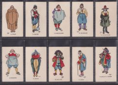 Cigarette cards, Wills Australia (Three Castles) Merrie England Studies (set 40 cards plus colour