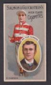 Cigarette card, Salmon & Gluckstein, Owners & Jockey Series, type card, Mr Tom Cannon/K. Cannon (vg)