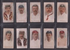 Cigarette cards, Wills, Cricketers 1896, 13 cards; McGregor, Martin, Murdoch, O'Brien, Bean, Quaife,