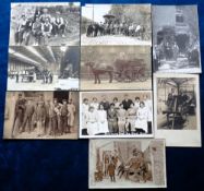 Postcards, Industrial Social History, RP, inc, Workmen, Coach Builders, Road Repair with Steam