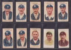 Cigarette cards, Cricket, 63 cards from various series including Prominent Australian & English
