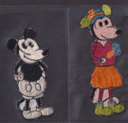 Tobacco silks, Turmac (anonymous), 2 Shaped Designs (Embroidered) silks, Fantasy Figures (Disney)
