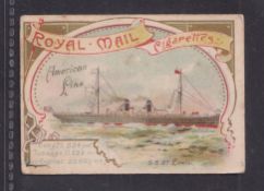 Cigarette card, Anstie, Royal Mail series type card, American Line SS St Louis (slightly grubby