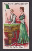 Cigarette card, Salmon & Gluckstein, Billiard Terms (Large Numerals), type card, no 11, 'A Safety