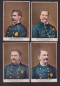 Cigarette cards, USA, Buchner, Police Inspectors & Captains and Chiefs of Fire Departments in