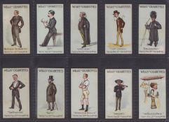 Cigarette cards, 3 sets Wills Vanity Fair 2nd Series (50), Wills United Services Flag Girls of all