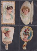 Cigarette cards, USA, Gail & Ax, Novelties (Die Cut), 'L' size, four cards, ref. N122, pictures