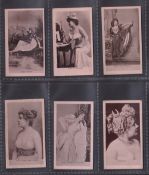 Cigarette cards, Ogden's, Actresses, Collotype (Mauve stamped back), six cards, Miss Fabre, Miss