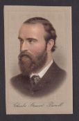 Cigarette card, P. M'Lean (Dundee), British Politicians, 'L' size, type card, Charles Steward