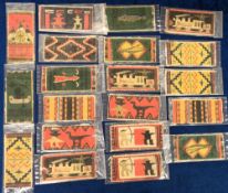 Tobacco blankets, ATC, Miniature Indian Rug Designs (coarse cloth), ref. B70, 55mm x 115mm, 12