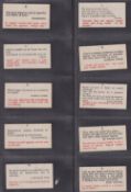 Trade cards, British Automatic Weight Company, Fortunes 1st series (set 37 cards), Fortunes 2nd