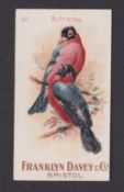 Cigarette card, Franklyn Davey & Co, Birds, type card, no 20, Bullfinches (gd) (1)