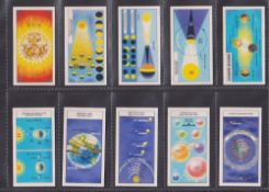 Trade cards, Brooke Bond (South Africa), Out Into Space (set, 50 cards) (vg)