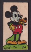 Trade card, Dixon Novelties, Mickey Mouse Pictures, type card, no 8, Mickey Mouse (slight