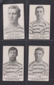 Cigarette cards, H.C. Lloyd & Son, Devon Footballers (No frameline), four cards, Arthur Brock (two