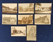 Postcards, Suffolk, a Post Office selection of 8 cards, all RPs, inc. Cavendish, Beyton, Lavenham,