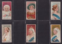 Cigarette cards, Salmon & Gluckstein Her Most Gracious Majesty Queen Victoria (set 6 cards) (fair/