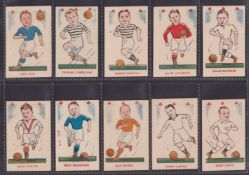Trade cards, Kiddy's Favourites, Popular Players (Football) with red Shamrocks on front 51/52