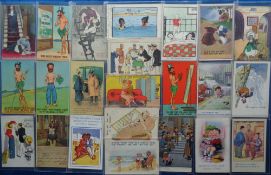 Postcards, Comic, a collection of 65+ cards, artists include VWS, McGill, Lawson Wood, Tom Browne,