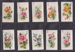 Cigarette cards, Wills (Purple Mountain), Chrysanthemums (Numbered) (set, 20 cards) (gd)