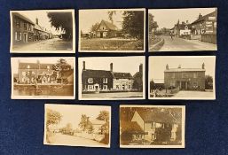 Postcards, Suffolk, an RP Post Office selection of 8 cards inc. Elmsett, Whepsted, Sudbourne,