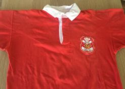 Rugby shirt, a 1972/73 Gareth Jenkins Llanelli Centenary Jersey for the Tour of South Africa with