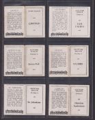 Trade cards, Barratt, Football Team Folders, 6 cards, Scottish Div 1 (5, Ayr, Falkirk, Hamilton,