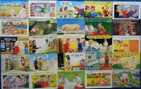 Postcards, Comic, a collection of approx. 96 mainly post 1940s comic cards. Artists include