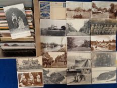 Postcards, a mixed age collection of approx. 500 cards. UK topographical includes RPs of Jersey
