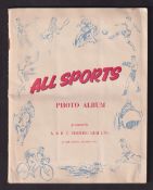 Trade cards, A&BC Gum, All Sports (set, 100 cards all laid down in special album) includes Jack