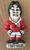 Rugby Union, Terry Holmes of Wales, a John Hughes Pottery Grogg showing Holmes in Welsh