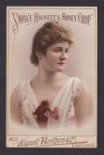 Cigarette card, Hignett's, Counter Display Card - Beauties, 'XL' size (approx. 17cm x 11cm), ref.