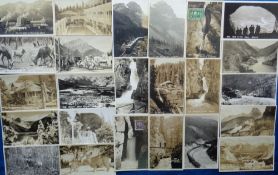 Postcards, Canada, a collection of approx. 80 RPs of the Banff area of Canada, mostly along the line