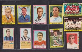 Trade cards / autographs, a collection of 11 Valida / Panini, 1960's football cards & stickers, inc.