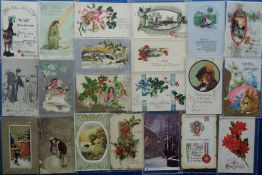 Postcards, Greetings, a collection of approx. 130 cards, with 40 Easter and 91 Christmas. Includes