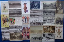Postcards, Military, a mixed selection of 90+ military cards, and a few photographs from the WW1