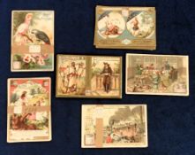 Trade cards, Liebig, a collection of six German edition sets, Exotic Birds & Flowers S540, The Signs