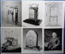 Photographs and Negatives, 35+ b/w images of horological interest to include clocks, watches, Marine