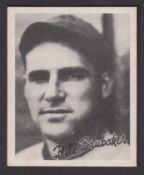 Trade card, USA, Goudey Gum, Strike Ball Baseball Cards, type card, Bill Brubaker, R322, 1936 (
