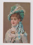 Cigarette card, Wills, Beauties, Girl Studies, type card, Wills ref. book CSGB no 103, Fig. 3-B,