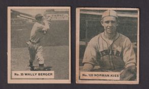 Trade cards, Canada, World Wide Gum (Big League Chewing Gum), Baseball Players, two cards, no 35